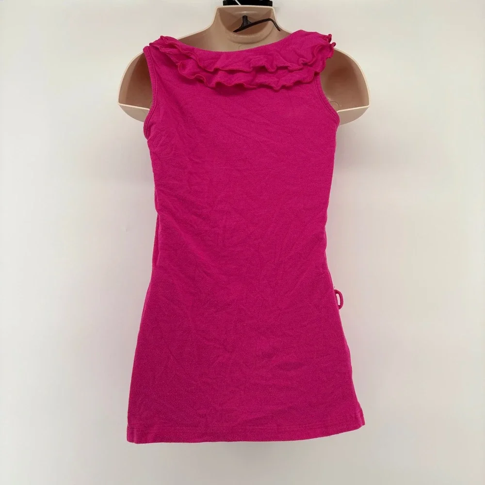 Disney Hannah Montana Girls Size‎ M 8/10 Pink Ruffle Sequin Tank Top